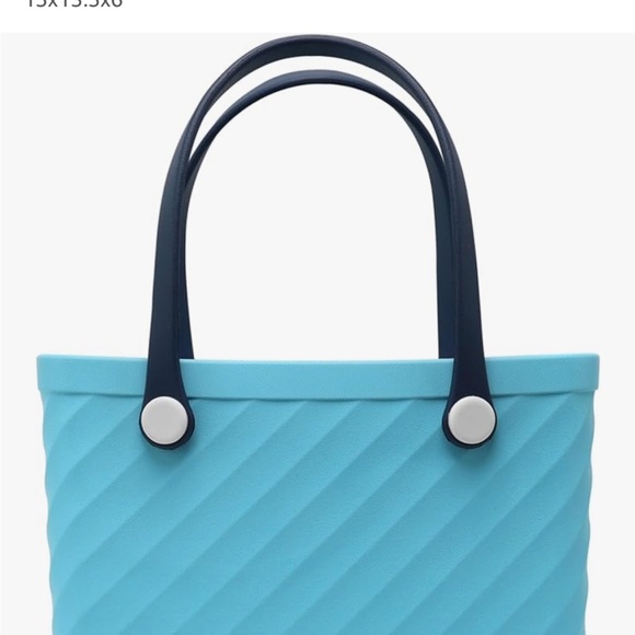 Rubber Beach Bag With Zipper - Picture 7 of 8